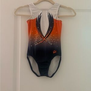 GK Orange and Black Kids Dance Costume